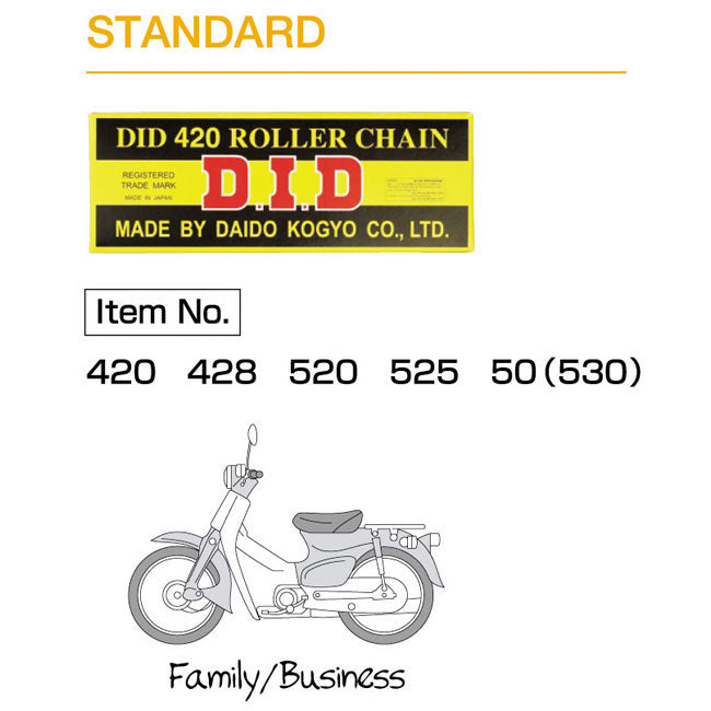 DID 415S-130  Rb Standard Drive Chain