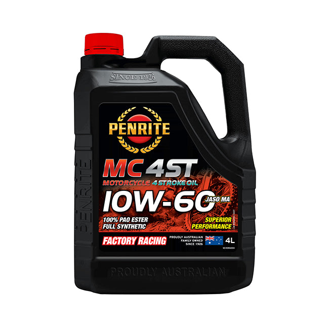Penrite Mc-4St 10W-60 100% Pao Ester Full Synthetic 4 Ltr
