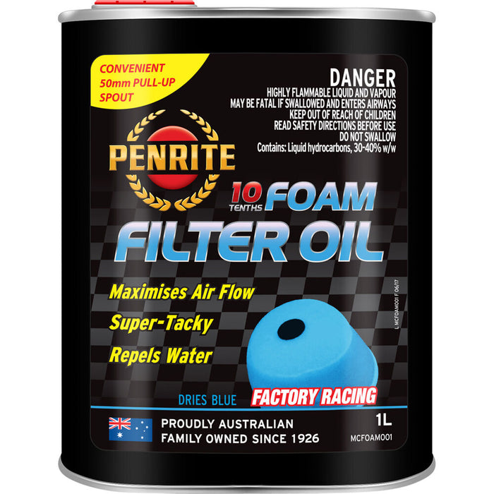 Penrite 10 Tenths Foam Filter Oil (Liquid) 1 Ltr