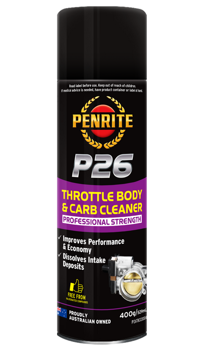 Penrite P26 Throttle Body & Carb Cleaner 400 Gm / 529 Ml