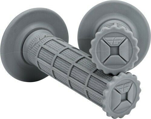 Fly Racing Control Full Waffle Motorcycle Grips - Grey