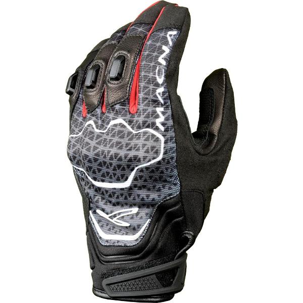 MACNA Assault Motorcycle Gloves - Black/Grey/Red/L