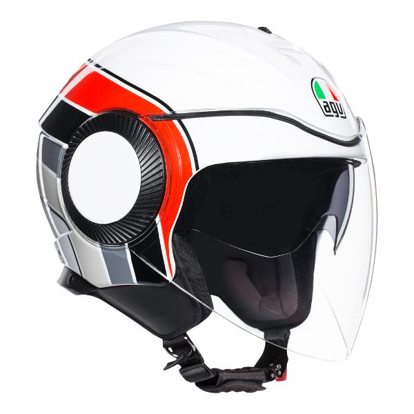 AGV Orbyt Brera Helmet - White/Grey/Red S