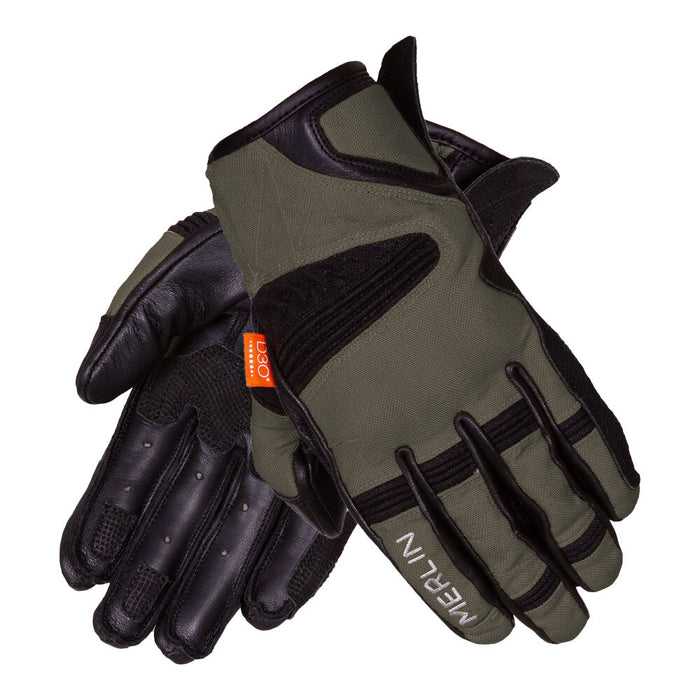 Merlin Mahala Raid Motorcycle Gloves - Black/Olive/ L