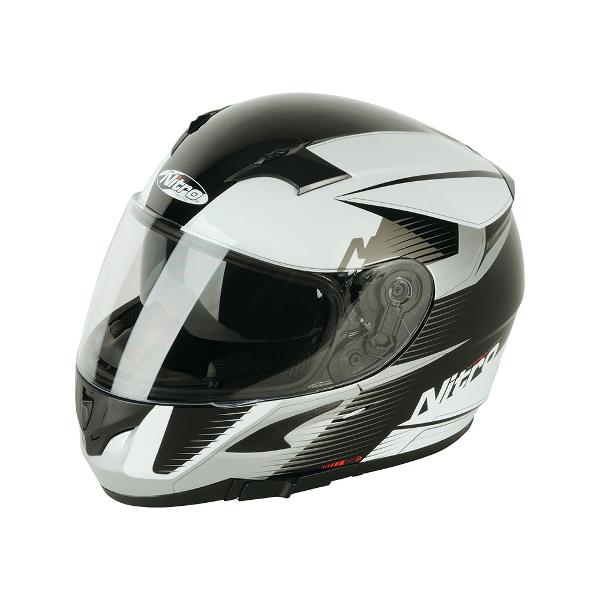 Nitro N2300 Rift DVS Helmet - White/Black/Silver - L