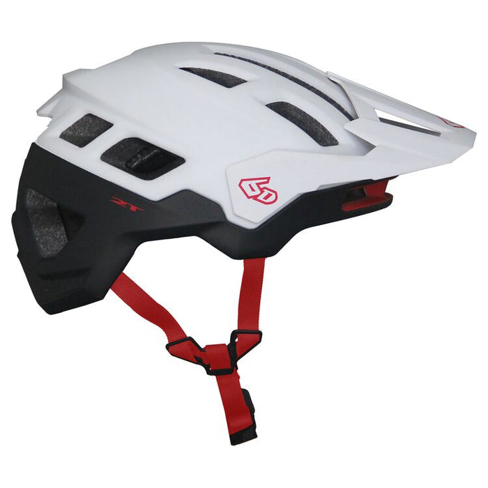 6D ATB-2T Accent Helmet - Matte White/Black/M/L