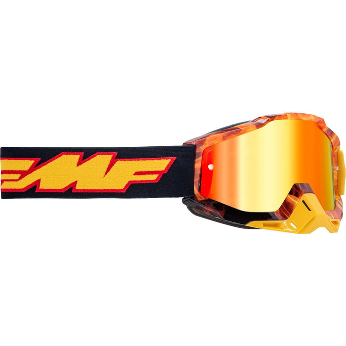 FMFVS Powerbomb Motorcycle Goggles With Mirror Red Lens - Spark