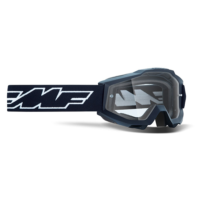 FMFVS Powerbomb Youth Motorcycle Goggles With Clear Lens - Rocket Black
