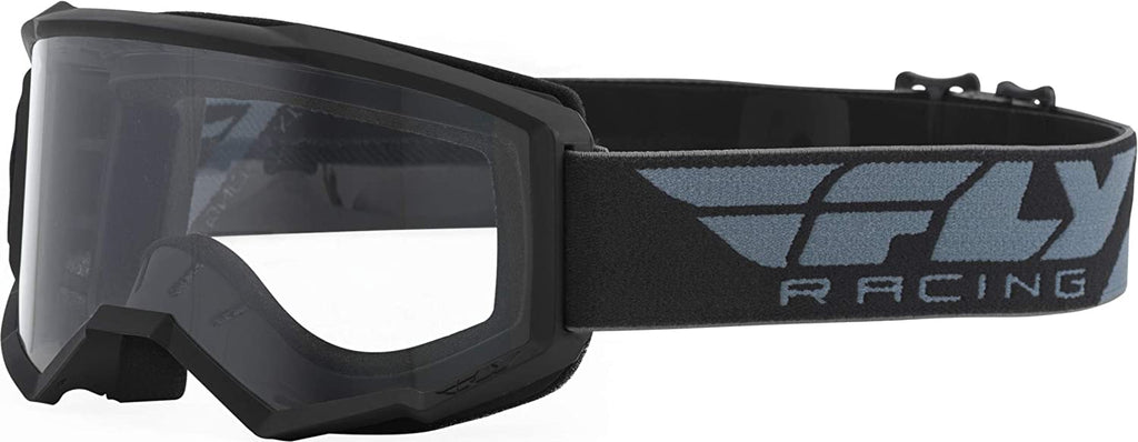 Fly Racing Focus Goggles Clear Lens - Black/White
