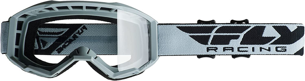 Fly Racing  Focus Motorcycle Youth Goggles With Clear Lens - Grey/Dark-Grey
