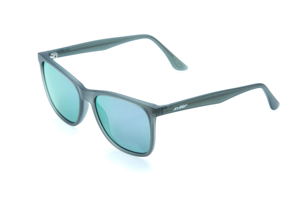 FMFVS Sunglasses Origins - Matte Crystal Smoke - Purple Mirror Lens