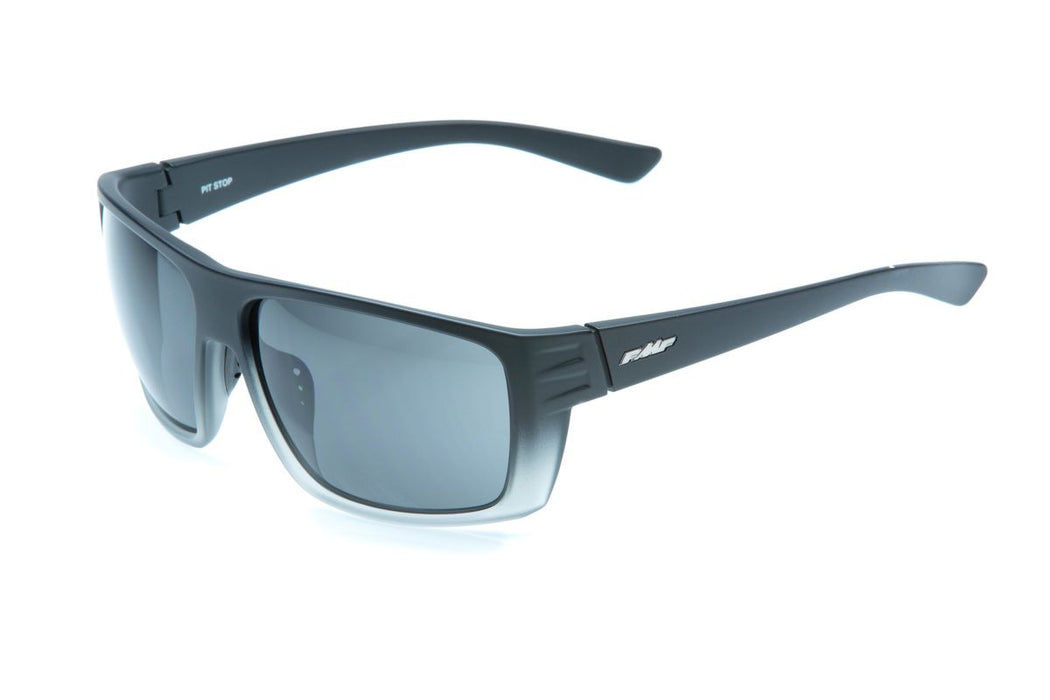 FMFVS Sunglasses Pit Stop - Matte Black Fade - Smoke Lens