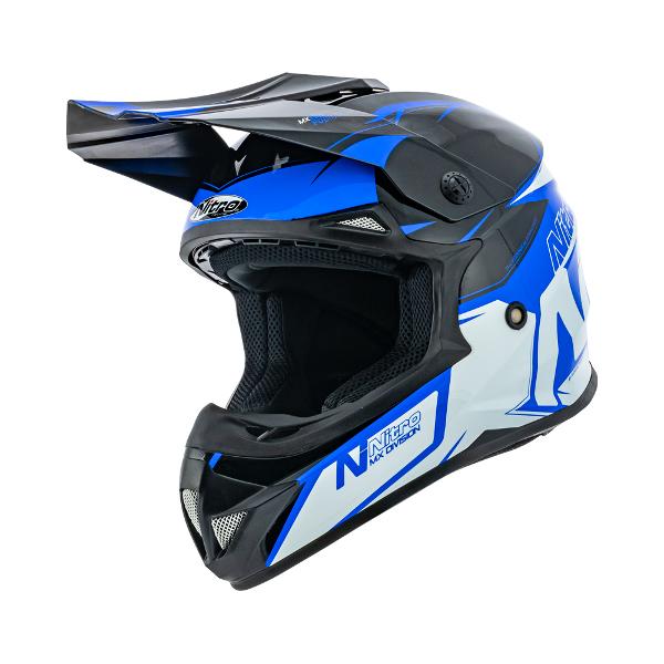 Nitro MX620 Podium Helmet Black/Blue/White - S