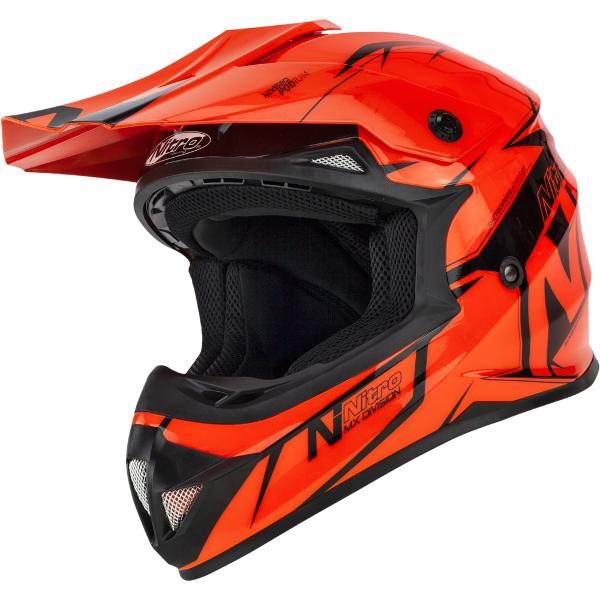 Nitro MX620 Junior Helmet - Black/Orange S