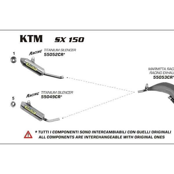 Arrow KTM Sx150 08-14 Racing Expansion C
