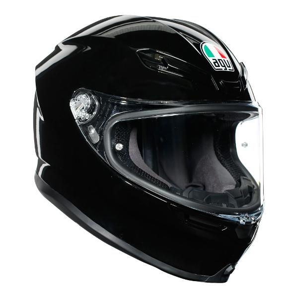 AGV K6 Motorcycle Full Face Helmet - Black ML