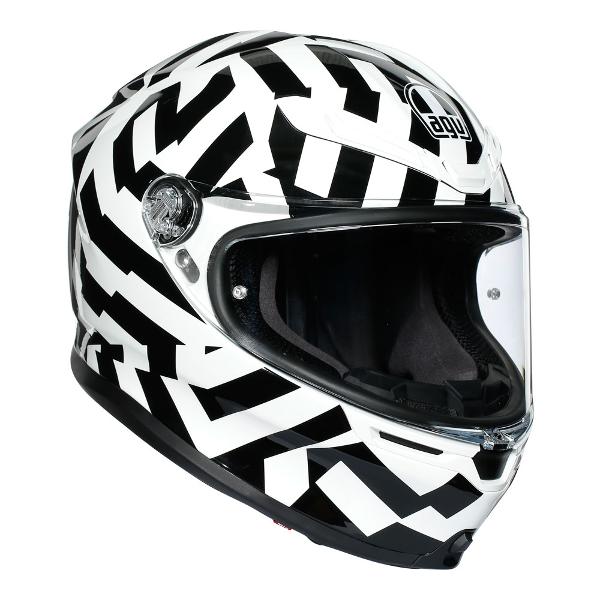 AGV K6 Secret Helmet - Black/White ML