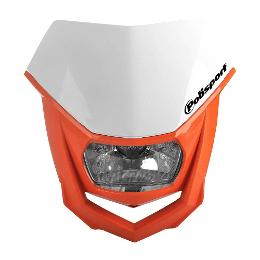 Polisport Headlight Halo Orange / White