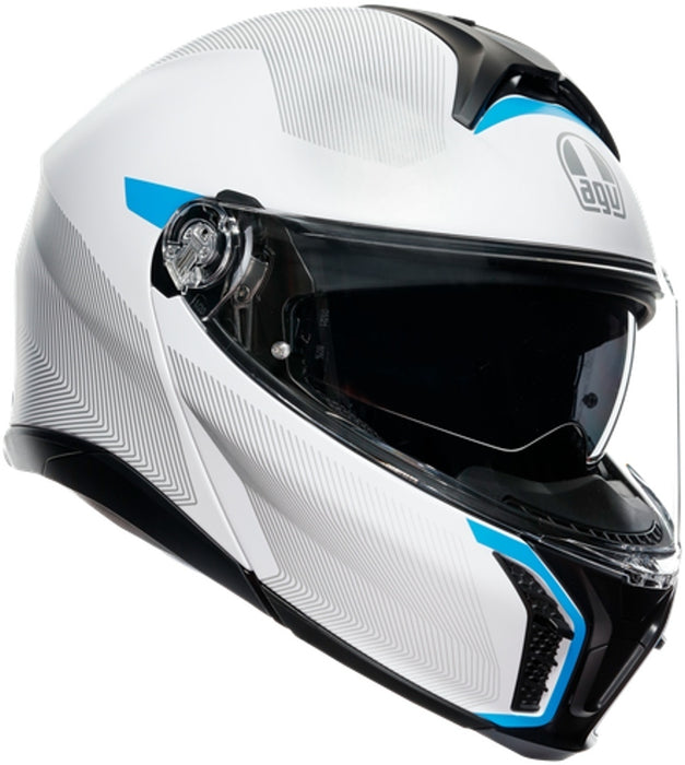 AGV Tourmodular Frequency Motorcycle Helmet - Grey/Blue/ XL
