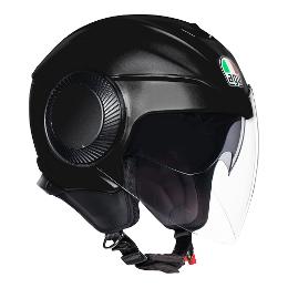 AGV Orbyt Motorcycle Open Face Helmet - Matt Black M