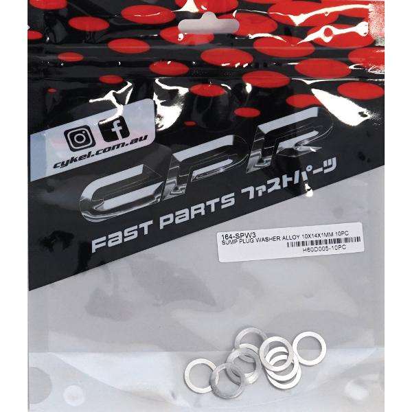 CPR Alloy Sump Washers 10x14x1mm 10 pack