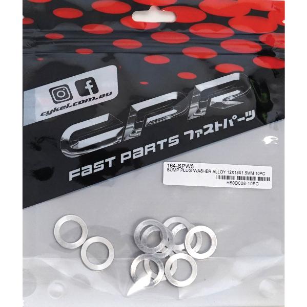 CPR Alloy Sump Washers 12x18x1.5mm 10 pack
