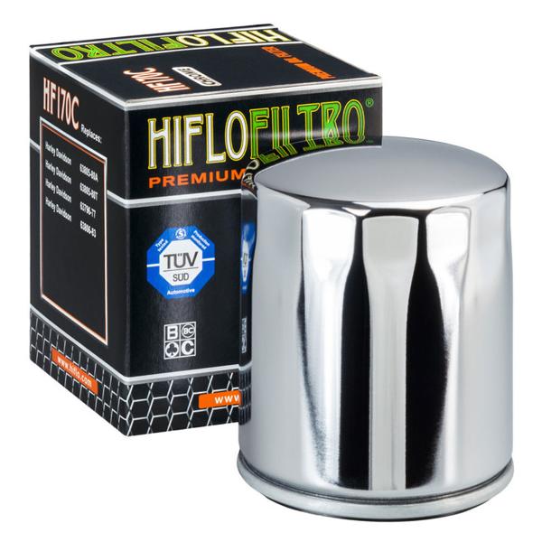 Hiflo Filtro Oil Filter HF170CRC Chrme With Nut