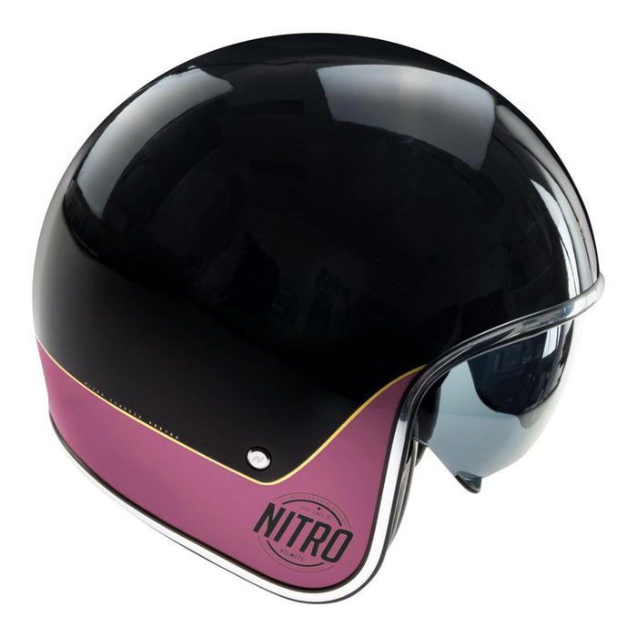 Nitro X582 Tribute Helmet - Black/Candy Red  M