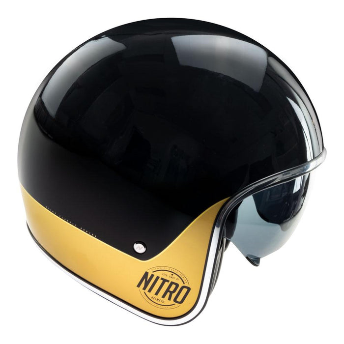 Nitro X582 Tribute Helmet - Black/Gold L