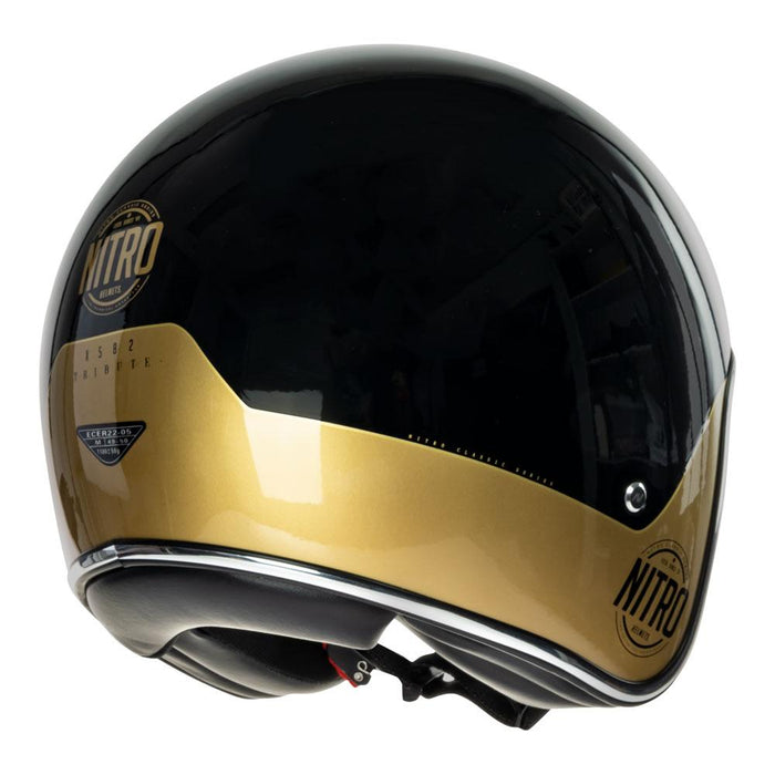Nitro X582 Tribute Helmet - Black/Gold L
