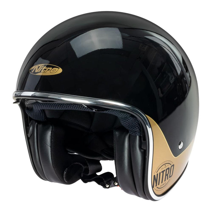 Nitro X582 Tribute Helmet - Black/Gold S