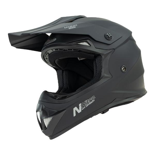 Nitro MX620 Podium Junior Helmet  Satin Black - S