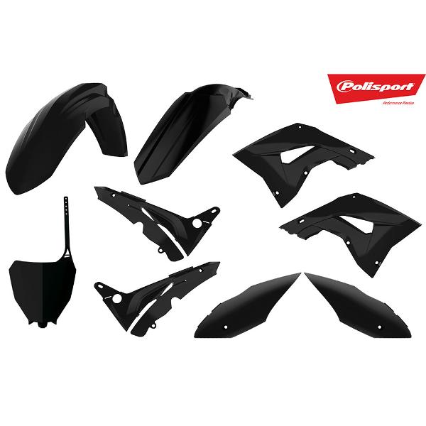 Polisport MX Kit Honda CR125/250 02-07 Black Restyle