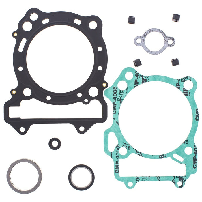 Vertex Top End Gasket Set - KLX400R 03-04, KLX400SR 03-04, DRZ400E 00-03, DRZ400E CA MODEL CV CARB 04-07, DRZ400E NON CA MODELS PUMPER CARB 04-07, DRZ400K 00-03, 400S 00-15, 400SM 05-15 (W5881)