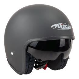 Nitro X606V Satin Helmet - Black L