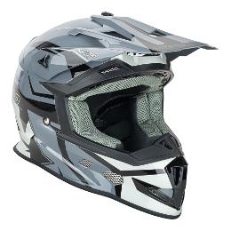 Nitro MX700 Satin Helmet - Black/Gunmetal S
