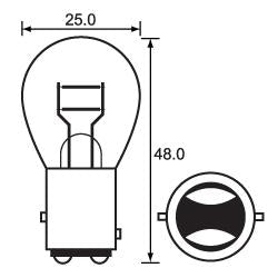 Bulb 6V 21/3CP (17/5.3W) Stop/Tail