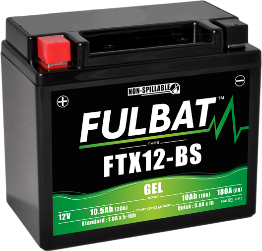 Fulbat FTX12ABS GEL Powervolt Motorcycle 12V Sealed Battery