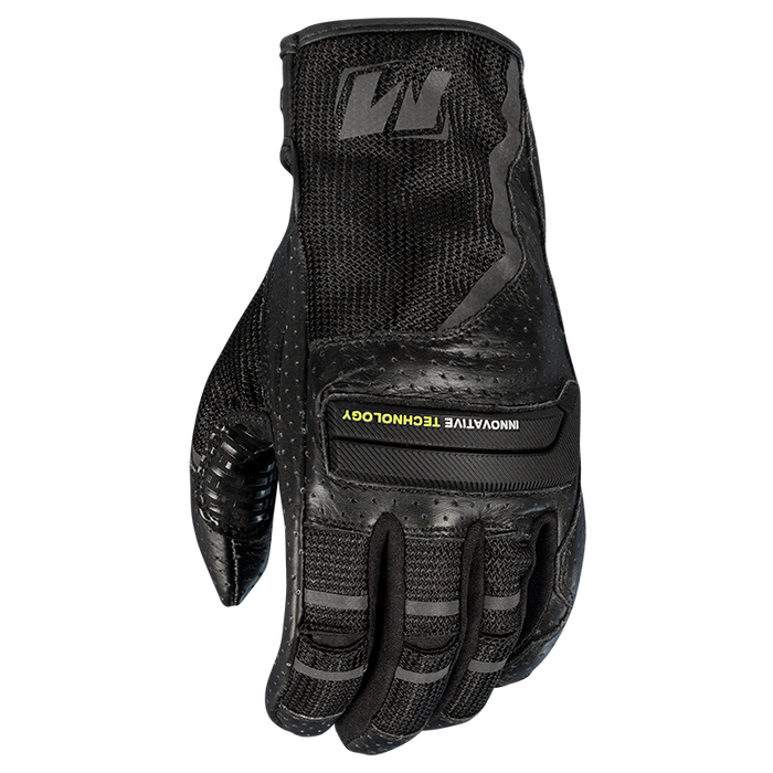 Motodry Airmax Vented Motorcycle Summer Gloves - Black/  3XL