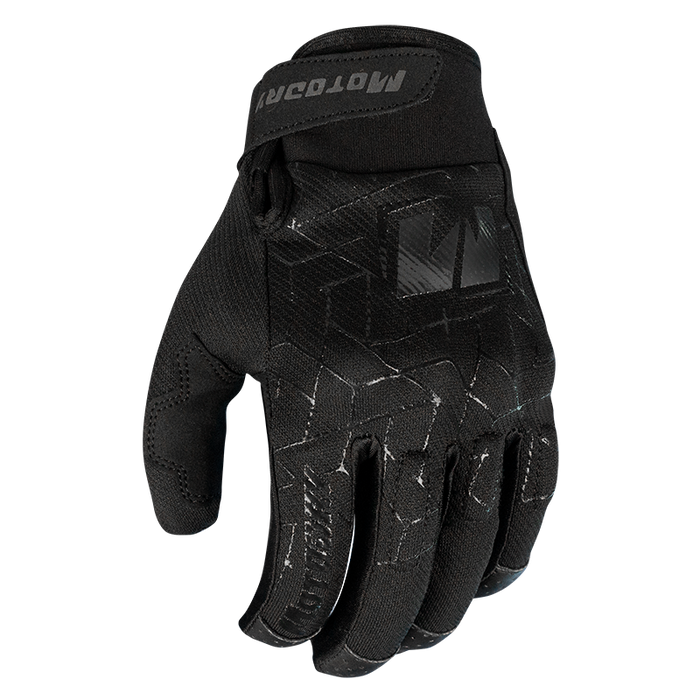 Motodry Atlas Vented Motorcycle Summer Gloves - Black/  XL