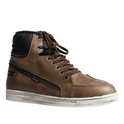 Moto Dry Kicks Leather Mens Boot - Brown 43(9)