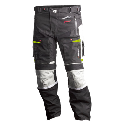 Moto Dry Advent-Tour Trekker Motorcycle Pants - Black/Grey/Fluro/ XXL