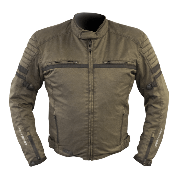 Moto Dry Clubman Vint Motorcycle Jacket - Brown/ Stout