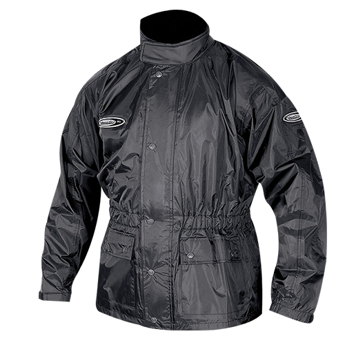 Motodry Lightning Motorcycle Waterproof Jacket - Black/ Lge