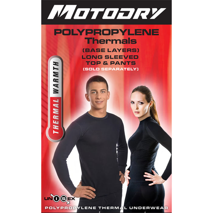 MotoDry Polypropylene Thermal Shirt - Black/  2XL
