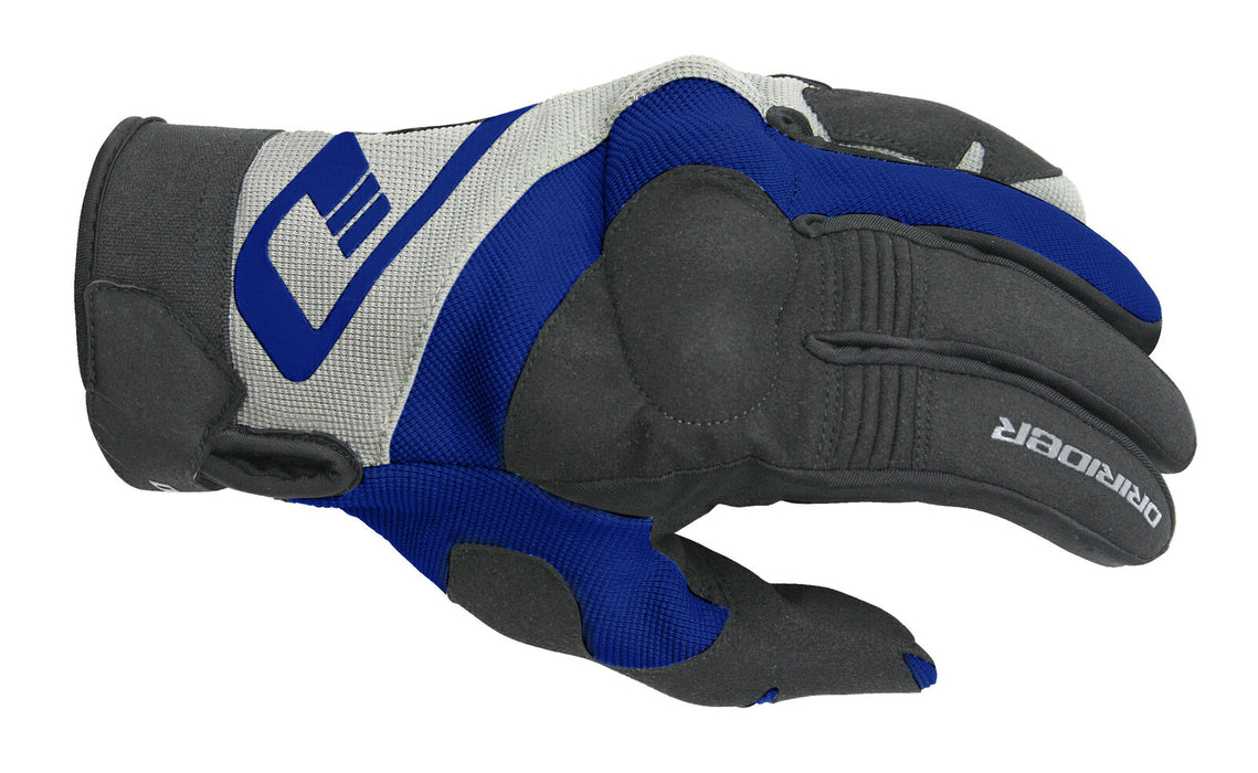 Dririder RX Adventure Men's Motorcycle Gloves - Black / Blue/3 Extra Large