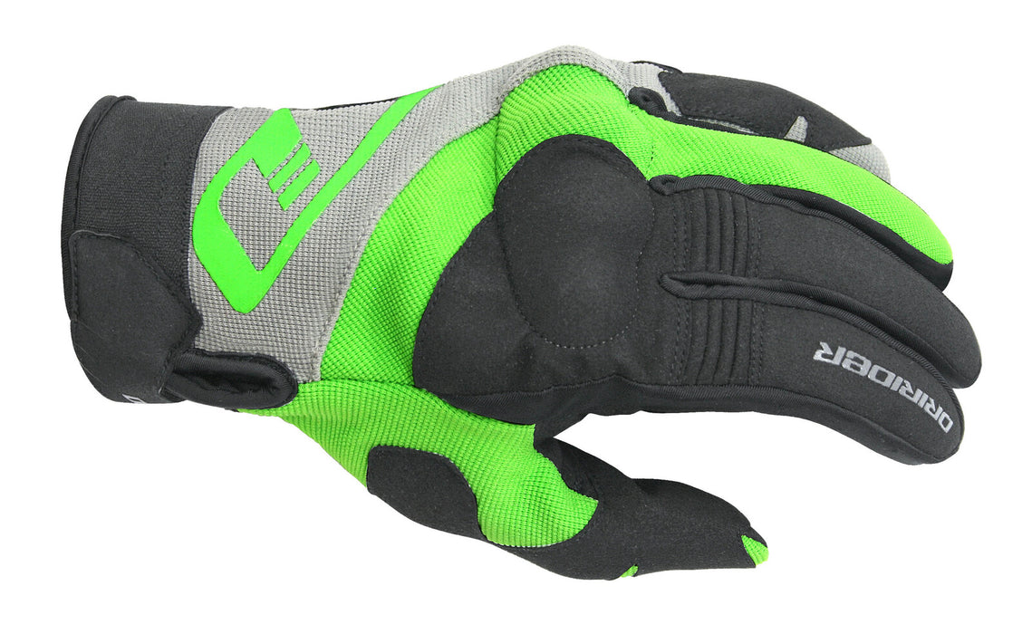 Dririder Rx Adventure Motorcycle Gloves - Black/Green S