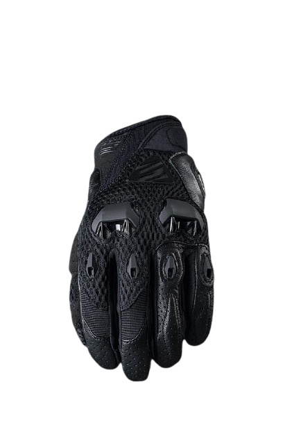 Five Stunt EVO Airflow Motorcycle Gloves - Full Black 7/XS