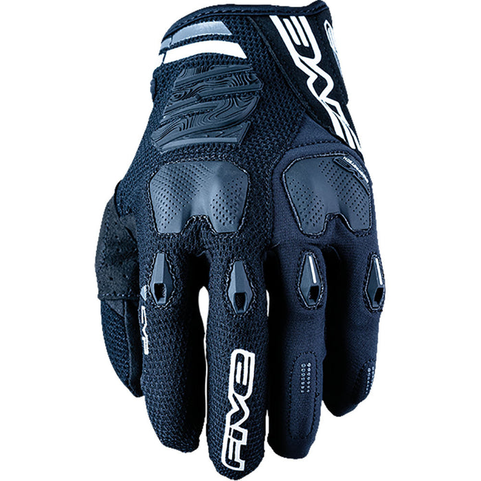 Five E-2 Enduro Off Road Motorcycle Gloves - Black 8/S