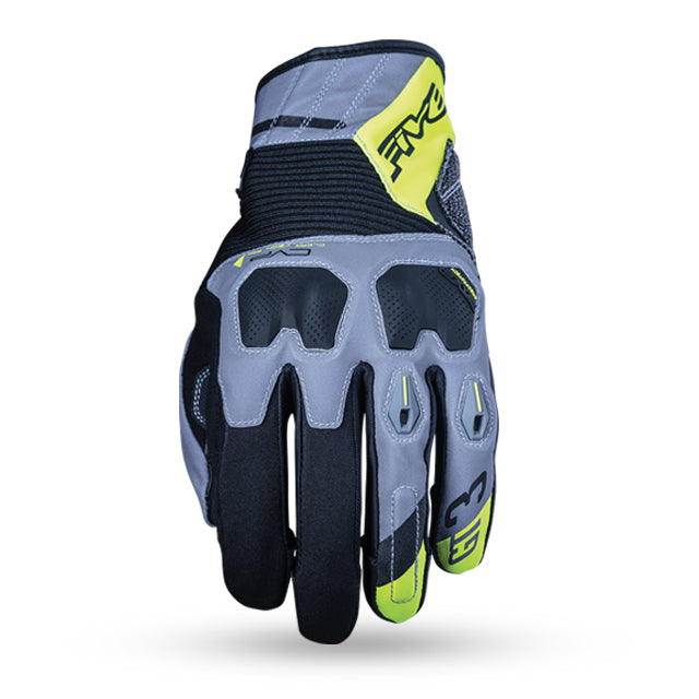 Five GT-3 WR Gloves - Grey/Fluro 12/2XL